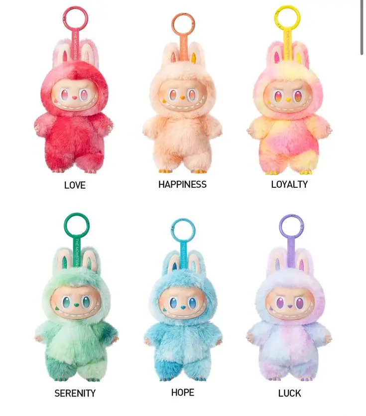 Labubu characters💙❤️💜💛🤍.webp